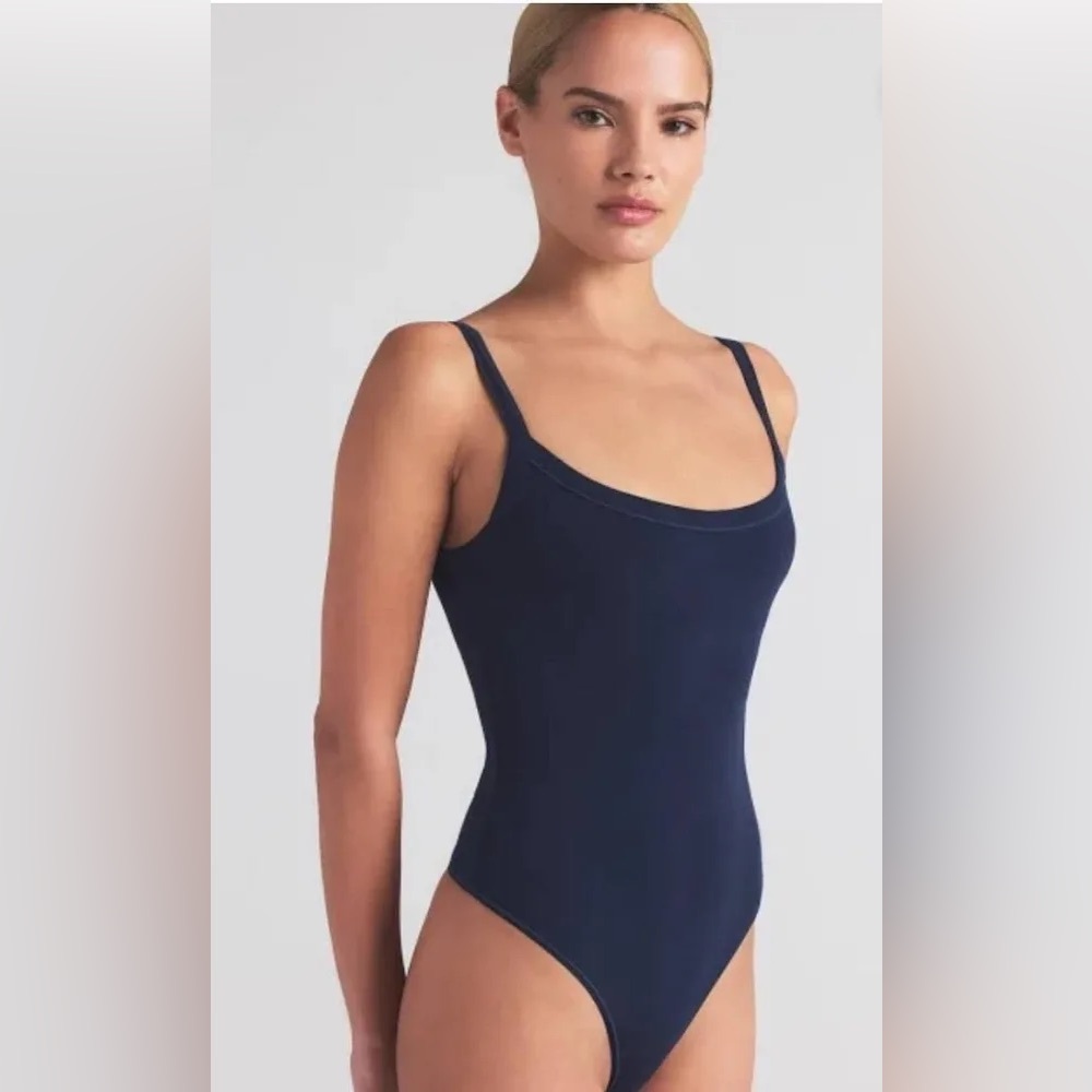 NWT Skims Cotton Jersey Scoopneck Bodysuit